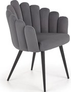 Krzesło tapicerowane K410 szare