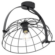 Industrialna lampa sufitowa czarna 35 cm regulowana - Hanze