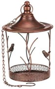 Zawieszana metalowa karmnik/poidło miedziane, 17 x17 x 70 cm