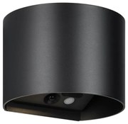 Lampa zewnętrzna ścienna LED z czujnikiem ruchu na USB (wysokość 10 cm) Genie – Trio