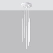 Lampa wisząca PASTELO 5P biała SOLLUX  LIGHTING