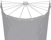 Uchwyt na zasłonę prysznicową w kształcie parasola