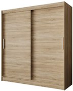 Dwudrzwiowa szafa przesuwna w kolorze dąb sonoma S5-N06