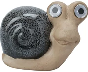 Słoneczna dekoracja ogrodowa Ślimak, porcelana, 11 x 6,6 x 13,5 cm
