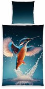 Herding Pościel bawełniana Kingfisher, 135 x 200 cm, 80 x 80 cm