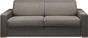 Kanapa 4-osobowa z ekspresowym mechanizmem rozkładania z tkaniny CALITO - Antracytowy - Wymiary miejsca do spania: 160 cm - Materac 14 cm