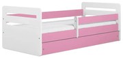 Łóżko dziecięce TOMI 140x80 różowe KOCOT KIDS