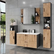 Zestaw mebli łazienkowych antracyt 100x44.6x57 irma