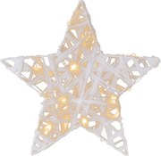 Gwiazda z brokatem, ciepła biel, 20 diod LED, Ø 30 cm