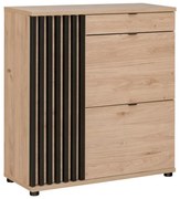 Komoda PEDRO 90 hickory jackson/czarna ASM Meble
