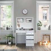 Stół do toalety biały 90x40x75 sherry