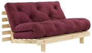 Sofa rozkładana Karup Design Roots Raw/Bordeaux