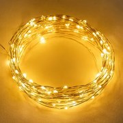Dekoracyjna Girlanda Led (5 M Y 10 M) Lätt 10 M & Złoto - Sklum