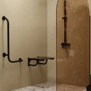 Siedzisko prysznicowe czarne