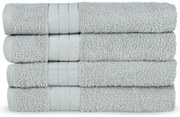 Jasnoszare bawełniane ręczniki frotte zestaw 4 szt. 50x100 cm – Good Morning
