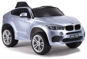 Auto na akumulator bmw x6 srebrny lakierowany