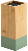 Kesper 58031 Bambusowy stojak na noże 10 x 10 x 23 cm, zielony