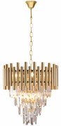 Żyrandol kryształowy złoty MADISON GOLD 9xE14