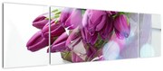 Obraz - bukiet tulipanów (170x50 cm)