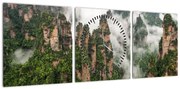 Obraz - Zhangjiajie National Park, Chiny (z zegarem) (90x30 cm)