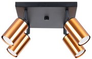 Plafon WINX 4 czarny/miedziany SOLLUX  LIGHTING