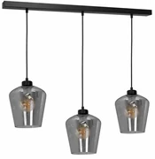 Lampa wisząca, potrójna, nad stół SANTIAGO SMOKED 3xE27