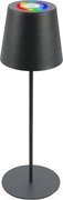 Briloner 7507015 - LED RGBW ściemnialna ładowalna lampa stołowa LED/2,5W/5V IP44 antracyt