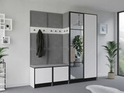 Garderoba EDEN 21 Biały + Szary