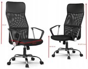 Fotel Nemo NEMO SZARY, obrotowy, biurowy, podłokietniki, plastikowe kółka