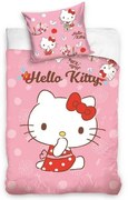 Pościel  do łóżeczka Hello Kitty Łakomczuszka,  100 x 135 cm, 40 x 60 cm
