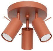 Sollux SL.1509 - Oświetlenie punktowe RING 3xGU10/10W/230V czerwony