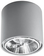 Szary minimalistyczny plafon LED walec - EX655 A0-T48