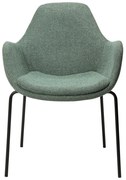 Jasnozielony fotel z materiału bouclé Zimmer – DAN-FORM Denmark