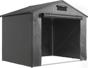 Outsunny Namiot garażowy 2,5x1,8 m Wodoodporny namiot garażowy z rolowanymi drzwiami na zamek okno wentylacyjne Ciemnoszary | Aosom PL