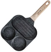 Czarna patelnia do smażenia jajek S7-B88