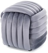 Pufa BRUNI VELVET szara SIGNAL