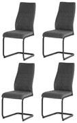 Zestaw krzeseł do jadalni DCL-X7018 GREY2, 4 szt.