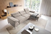 Masseno Narożnik MESTO z funkcją spania i pojemnikiem na pościel Narozniki L, Rozkładana sofa - Beżowy, VOGUE 02