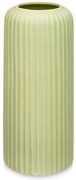 Wazon ceramiczny w paski, zielony, wys. 40 cm