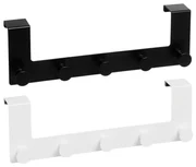 Biało-czarny metalowy wieszak na drzwi 35 cm – Casa Selección