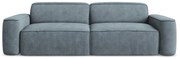 Szaroniebieska sofa z tkaniny szenilowej 244 cm Omao – Makamii