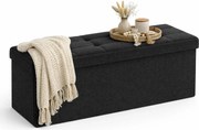 Czarna Duża Pufa Ze Schowkiem R2-S99