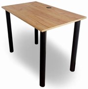 Industrialne biurko z regulowanymi nogami 90x60 dąb craft złoty B9-P36