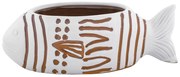 Biało-brązowy ceramiczny wazon Villa Altachiara Sirenuse, wys. 9,5 cm