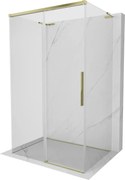 Mexen  Rox-3S L kabina prysznicowa 3-ścienna rozsuwana 135 x 70 cm, transparent, złota - 8C2L-135-070-50-00-3S
