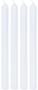 Świece stożkowe, 4 sztuki, białe