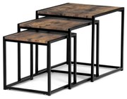 Zestaw stolików konferencyjnych, stare drewno, 3szt.