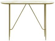 Konsola ze szklanym blatem w kolorze złota 35x110 cm Elisenda – Kave Home