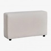 Lewe Wysokie Podłokietnik ↑65 Cm Do Modułowej Sofy Bruna Bouclé White - Sklum
