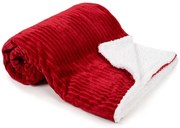 4Home Koc z barankiem Stripe winny, 150 x 200 cm